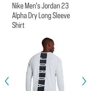 Nike men’s Jordan 23 Alpha Dry Long Sleeve shirt